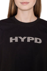 Black Aura Crop Top - HYPD Sports