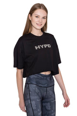 Black Aura Crop Top - HYPD Sports