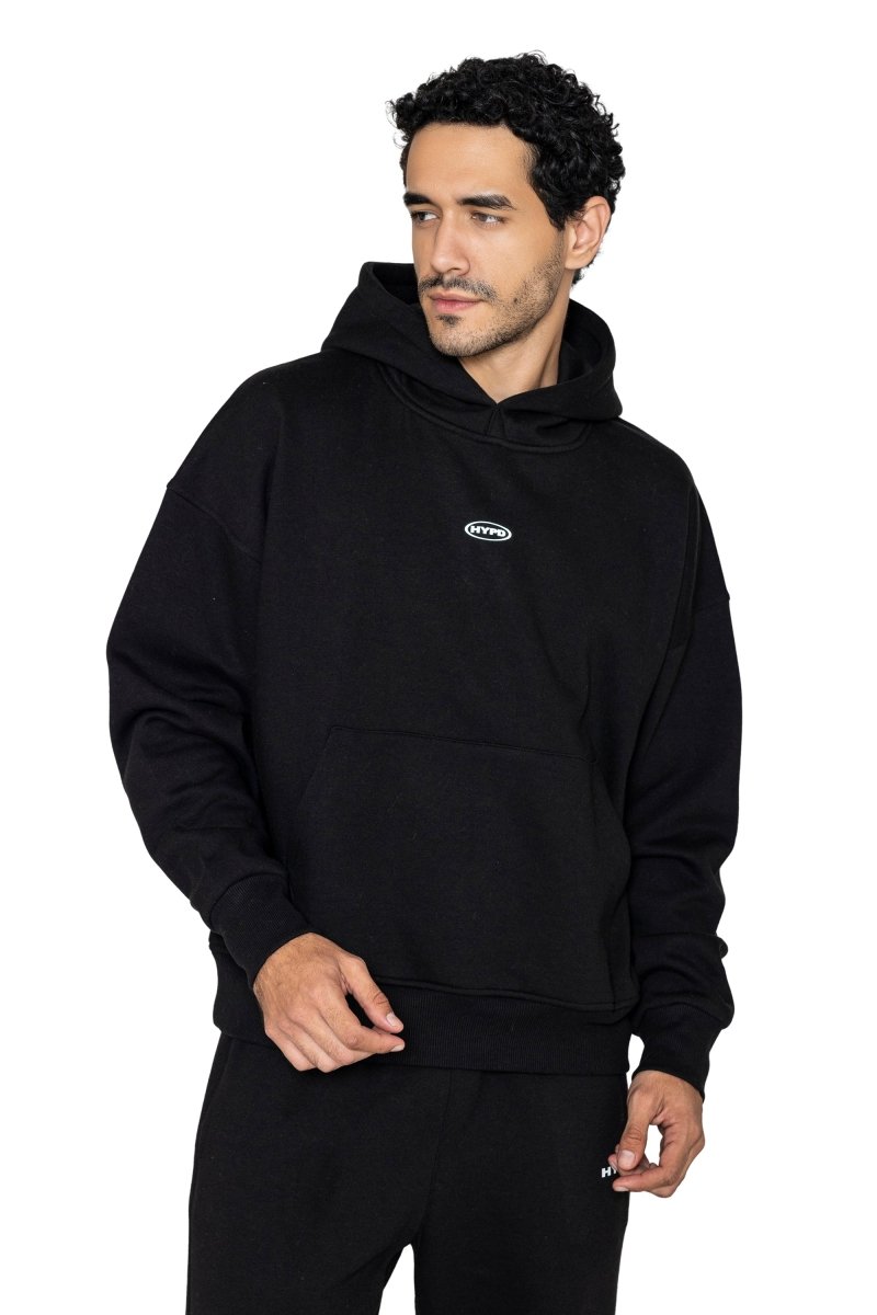 Black Beat The Odds Oversized Hoodie - HYPD Sports