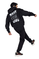 Black Beat The Odds Oversized Hoodie - HYPD Sports