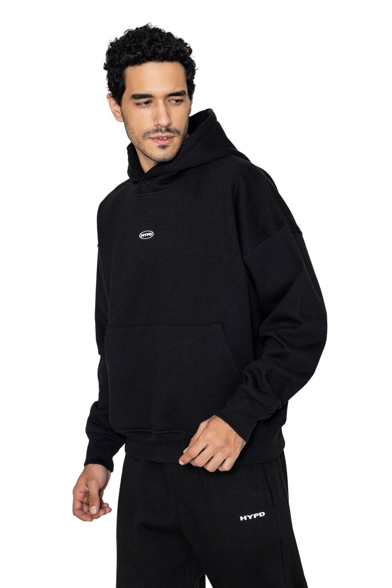 Black Beat The Odds Oversized Hoodie - HYPD Sports