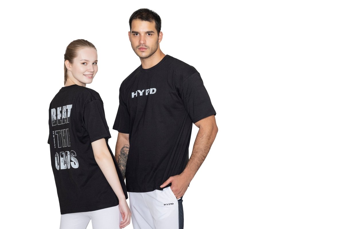 Black Beat The Odds Oversized T-Shirt - HYPD Sports