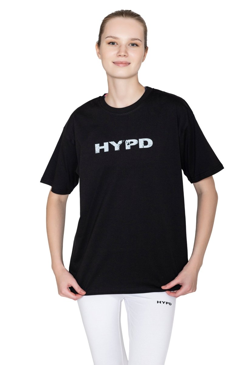 Black Beat The Odds Oversized T-shirt Women - HYPD Sports