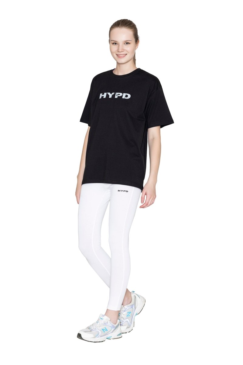 Black Beat The Odds Oversized T-shirt Women - HYPD Sports