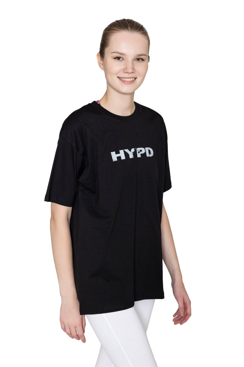 Black Beat The Odds Oversized T-shirt Women - HYPD Sports