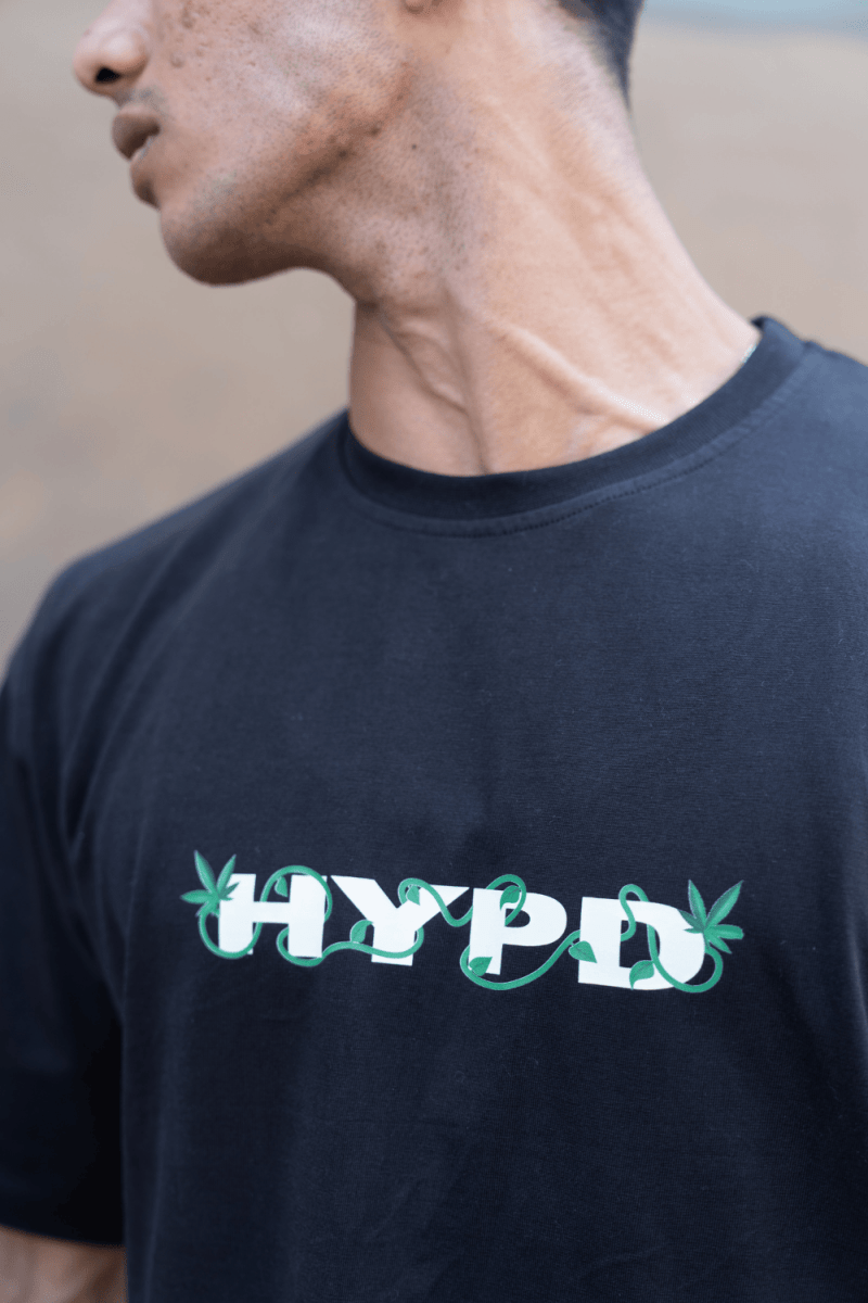 Black Cannabis Oversized T-Shirt - HYPD Sports