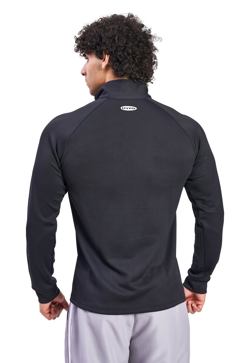 Black Core 1/4 Zip Upper - HYPD Sports