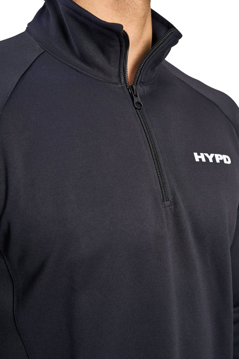Black Core 1/4 Zip Upper - HYPD Sports