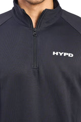 Black Core 1/4 Zip Upper - HYPD Sports