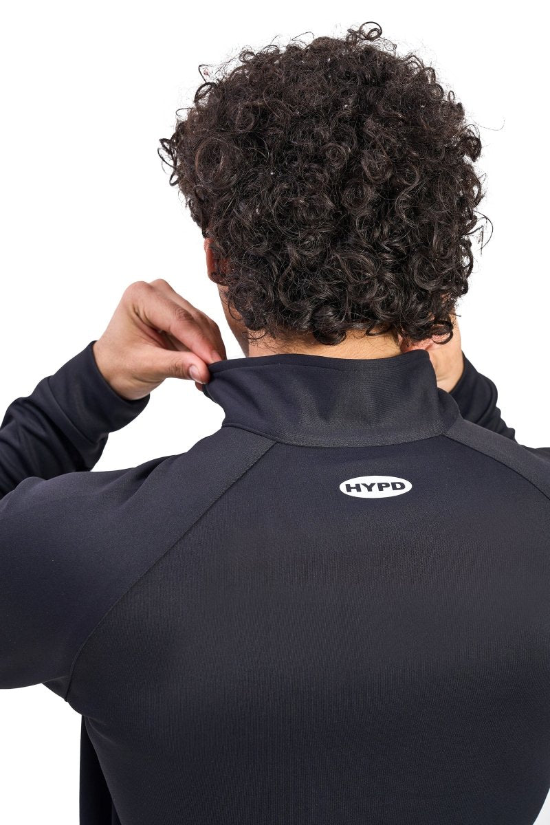 Black Core 1/4 Zip Upper - HYPD Sports