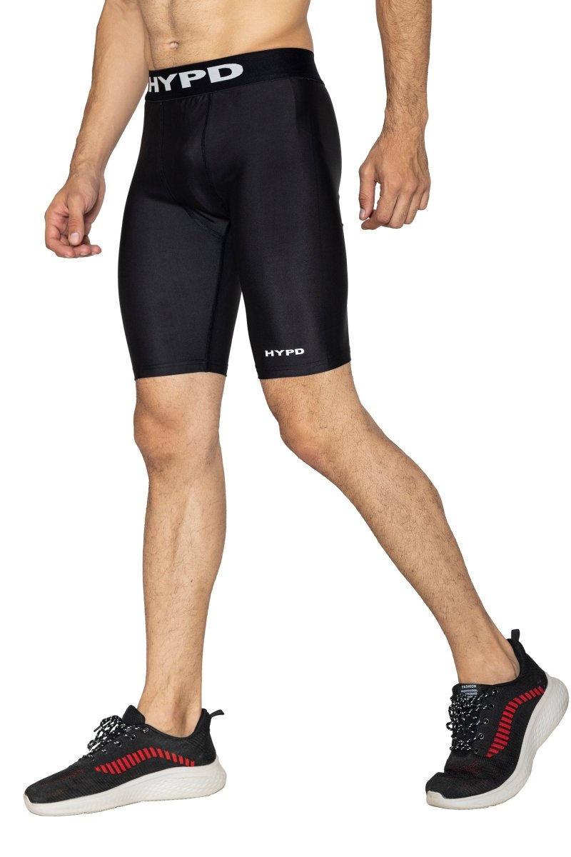 Black Dynamic Compression Shorts - HYPD Sports