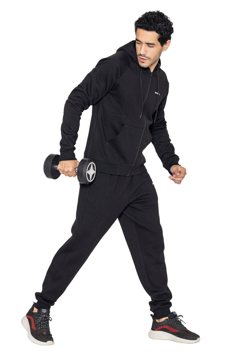 Black Encore Zip Hoodie - HYPD Sports