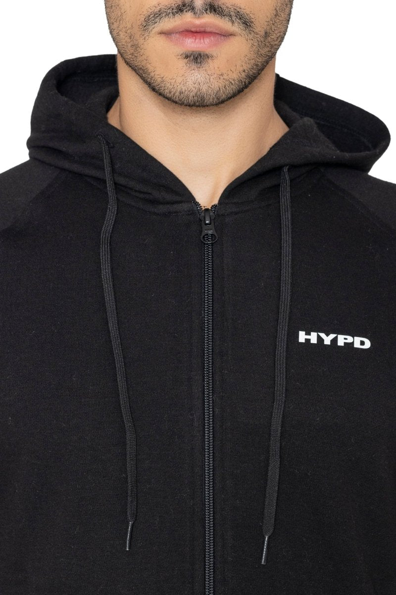 Black Encore Zip Hoodie - HYPD Sports