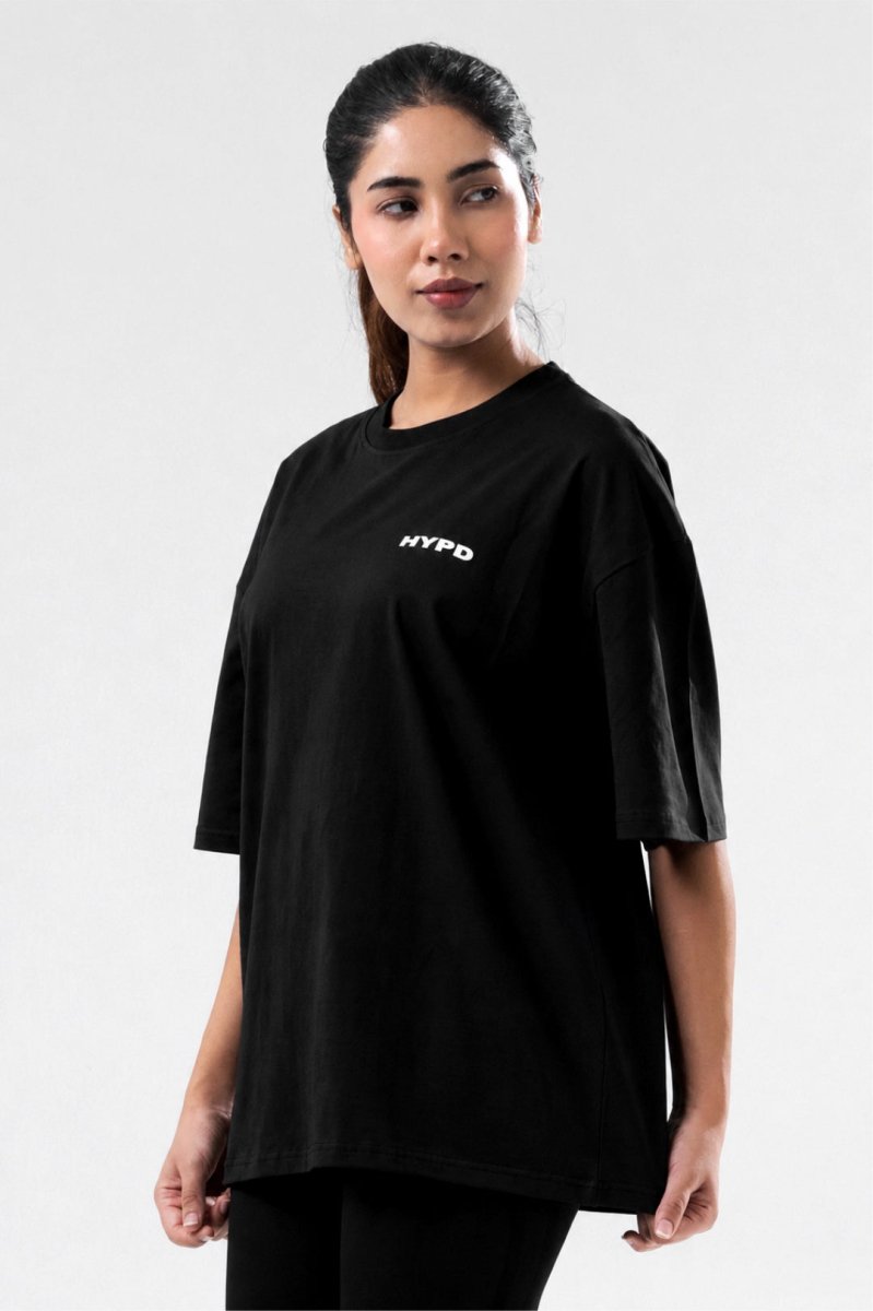 Black Essential Oversized T-Shirt Women