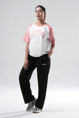 Black Essential Straight Fit TrackPants