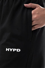Black Essential Straight Fit TrackPants