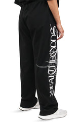 Black Grunge Beat The Odds Straight Baggy Pants