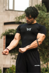 Black Grunge Compression T-Shirt