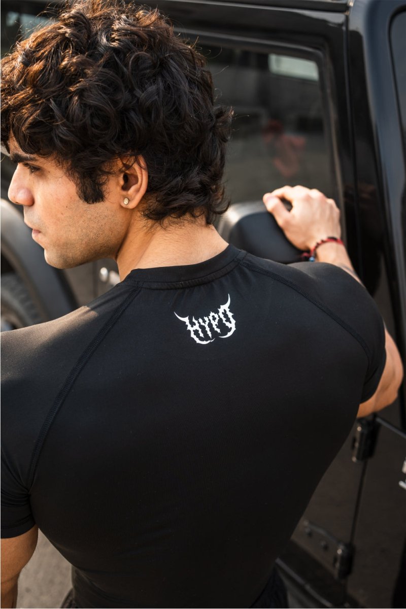 Black Grunge Compression T-Shirt