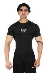 Black Grunge Compression T-Shirt