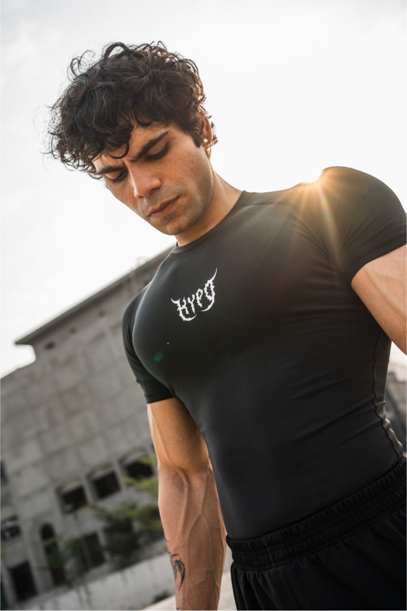 Black Grunge Compression T-Shirt