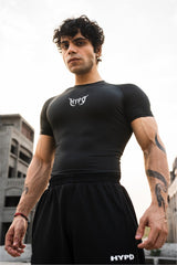 Black Grunge Compression T-Shirt