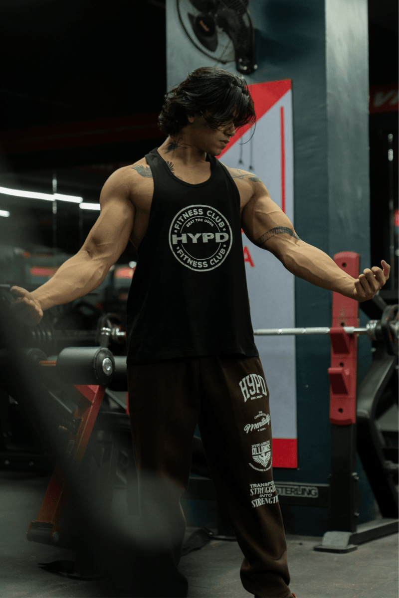 Black Infinity Stringer - HYPD Sports