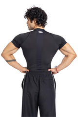 Black Mesh Compression T-Shirt