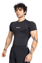 Black Mesh Compression T-Shirt