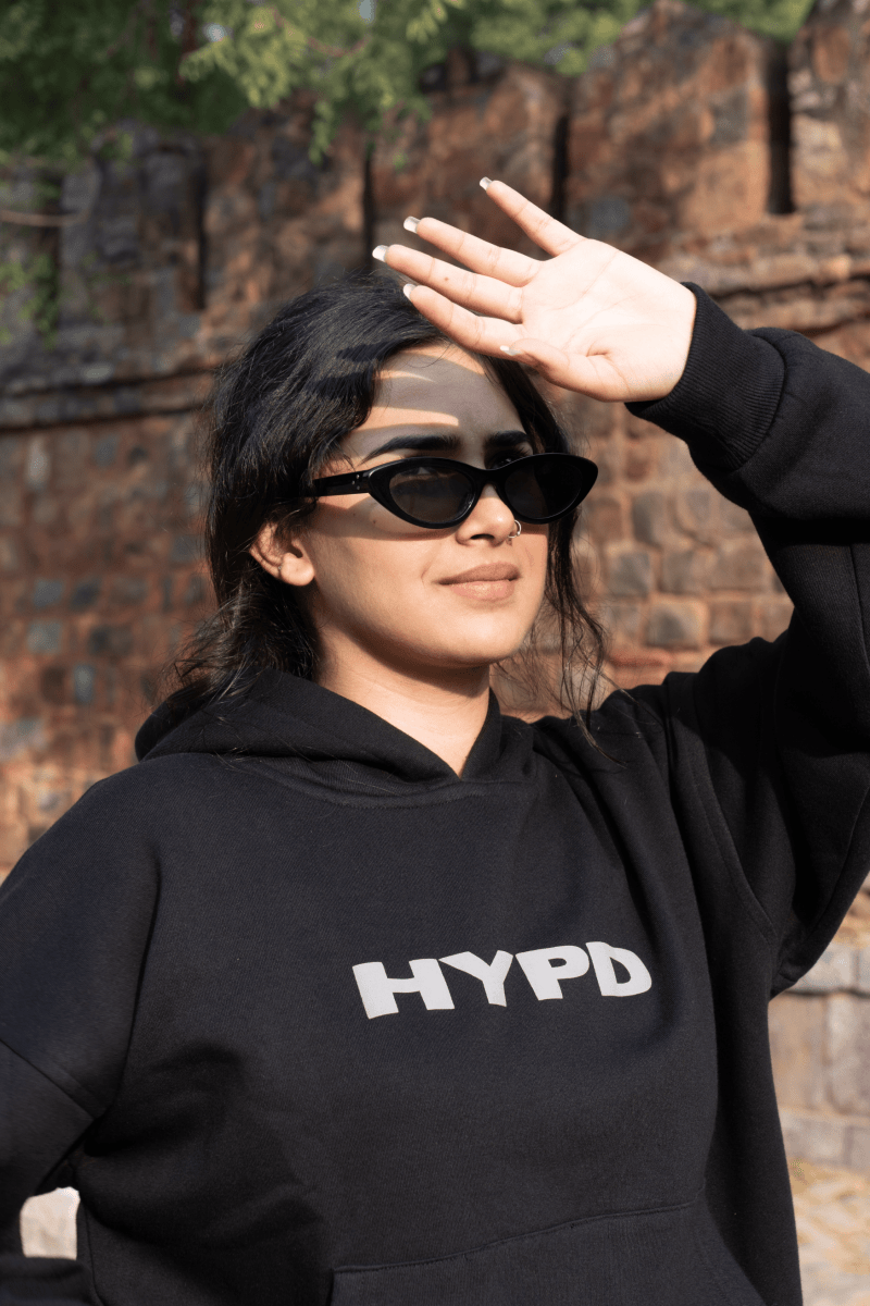 Black Oversized Hoodie Women - HYPD Sports