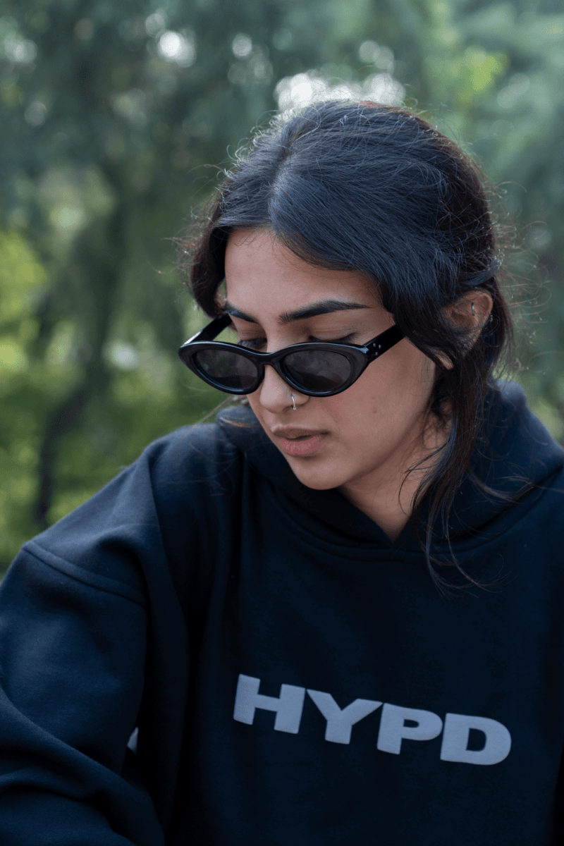 Black Oversized Hoodie Women - HYPD Sports