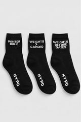 Black Pack of 3 Socks