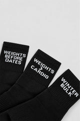 Black Pack of 3 Socks