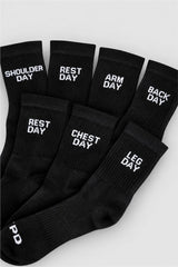 Black Pack of 7 Everyday Workout Socks