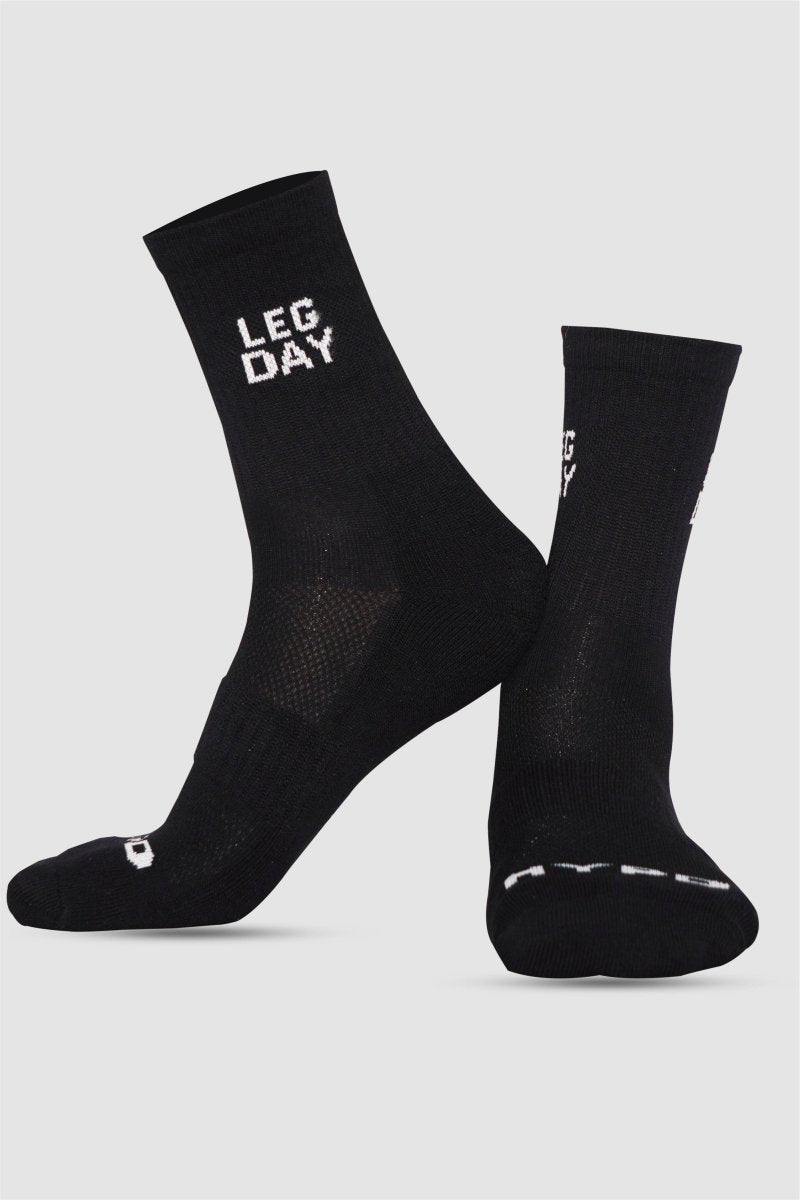 Black Pack of 7 Everyday Workout Socks - HYPD Sports
