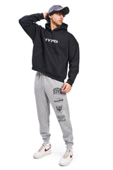 Black Puff Oversized Hoodie - HYPD Sports
