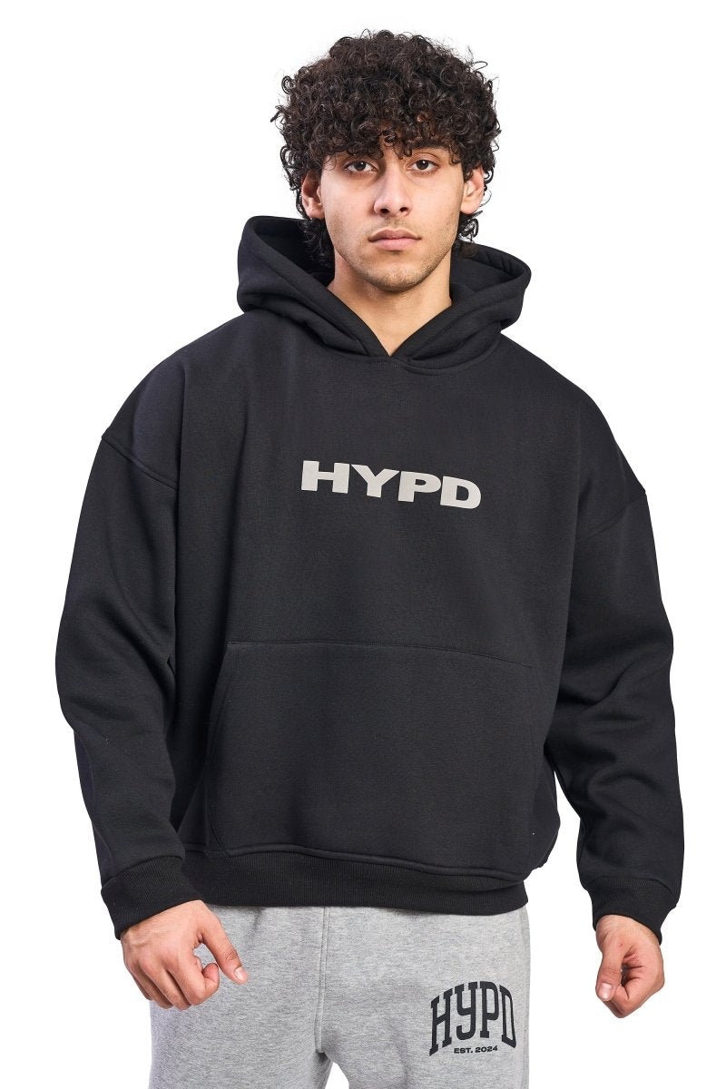 Black Puff Oversized Hoodie - HYPD Sports