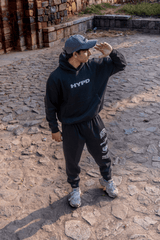 Black Puff Oversized Hoodie - HYPD Sports