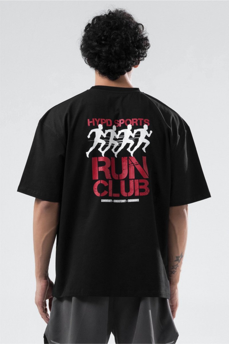 Black Run Club Oversized T-Shirt