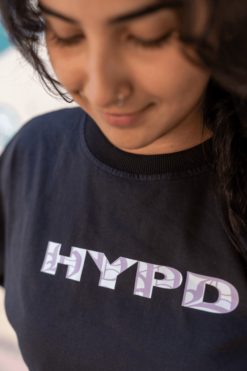 Black Shoot For The Moon Oversized T-Shirt Women - HYPD Sports