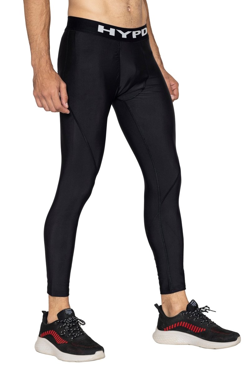 Black Stealth Compression Lower - HYPD Sports