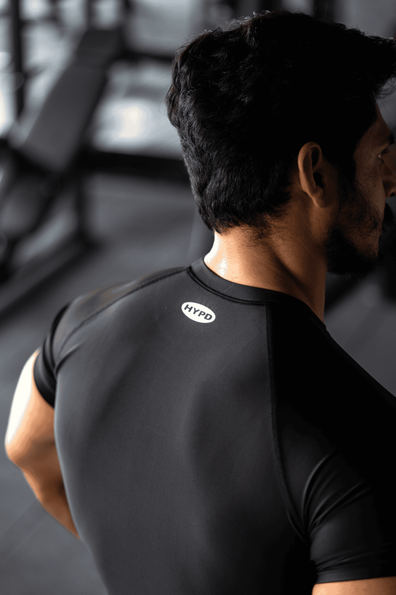 Black Stealth Compression T-Shirt - HYPD Sports