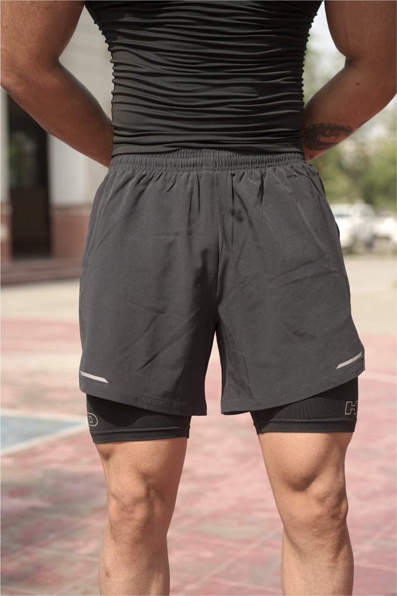 Black Velocity 2 in 1 Shorts