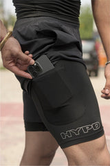 Black Velocity 2 in 1 Shorts