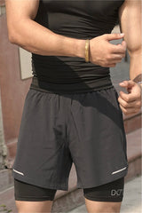 Black Velocity 2 in 1 Shorts