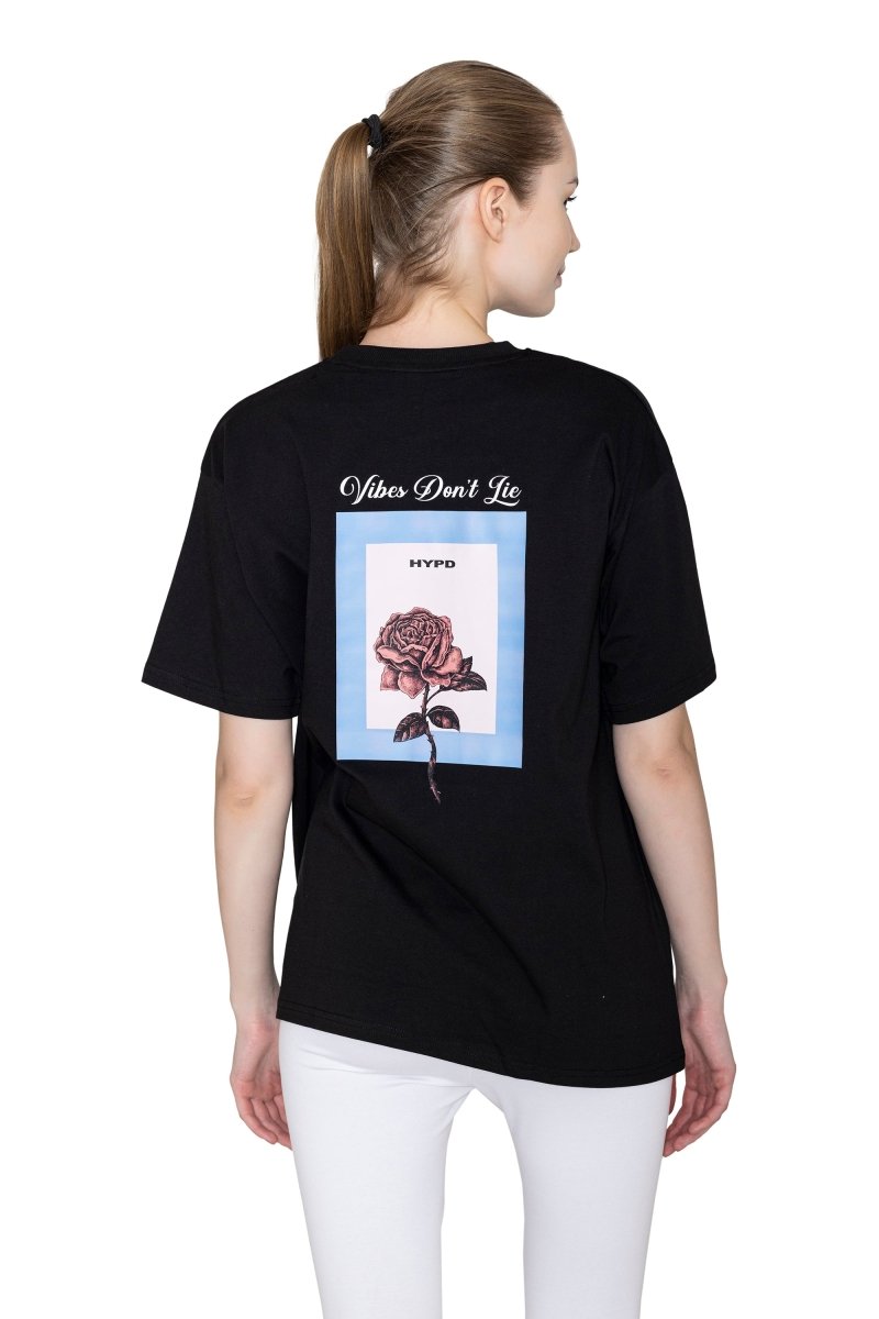 Black Vibes Don't Lie Oversized T-shirt Women's - HYPD Sports