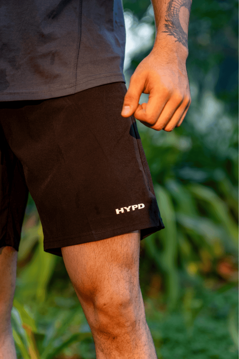 Black/Grey Elite 2 in 1 Shorts - HYPD Sports