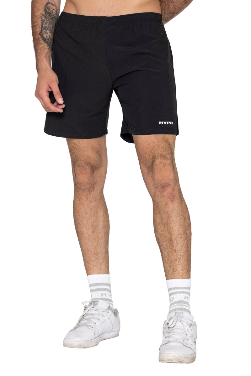 Black/Grey Elite 2 in 1 Shorts - HYPD Sports