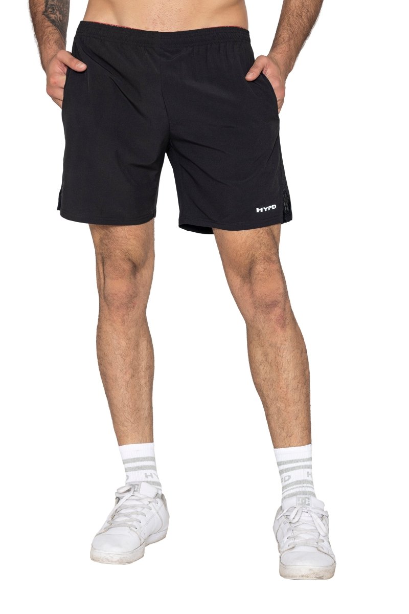 Black/Grey Elite 2 in 1 Shorts - HYPD Sports