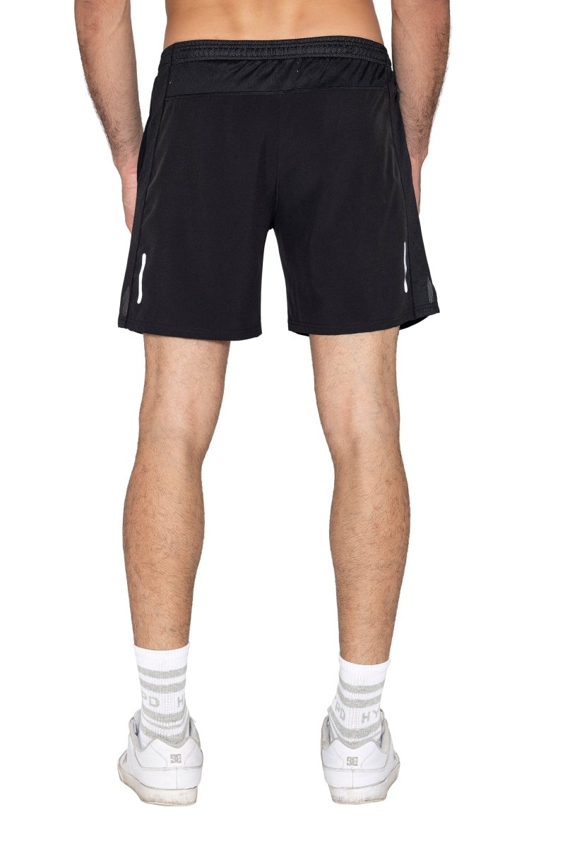 Black/Grey Elite 2 in 1 Shorts - HYPD Sports